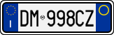 License plate of Italy, Cars (1994 year series)