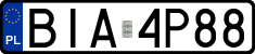 License plates of Poland, Regular car plates