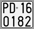 License plate of Italy, Motorcycles (1927 year series)