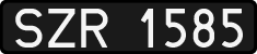License plates of Poland, 1976 year system