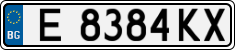License plate of Bulgaria, Cars