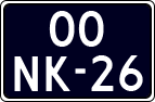 License plate of the Netherlands, Cars