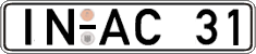 German license plate, Regular plates
