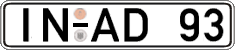 German license plate, Regular plates