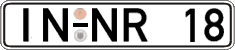 German license plate, Regular plates