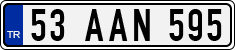 License plate of Turkey, Regular plates