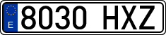License plates of Spain, Ordinary (2000)