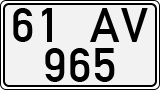 License plate of Turkey, Regular plates