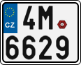 License plate of the Czech Republic, Motorcycles (2001)