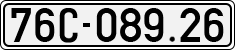License plate of Vietnam, Cars