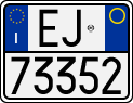 License plate of Italy, Motorcycles (1994 year series)