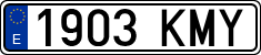License plates of Spain, Ordinary (2000)