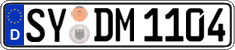 German license plate, Regular plates