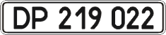 License plate Ukraine, Diplomatic