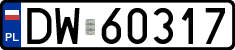 License plates of Poland, Regular car plates