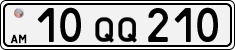 License plate of Armenia, Private owners