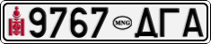 License plate of Mongolia, Cars