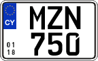 License plate of Cyprus, Regular plates