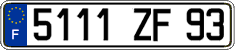 French license plate, FNI