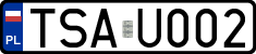 License plates of Poland, Regular car plates