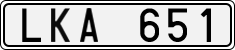 License plate of Sweden, Regular plates