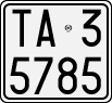 License plate of Italy, Motorcycles (1927 year series)