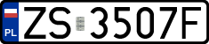 License plates of Poland, Regular car plates