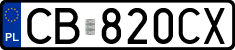 License plates of Poland, Regular car plates