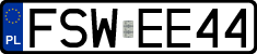 License plates of Poland, Regular car plates