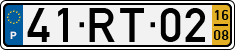 License plate of Portugal, Regular plates