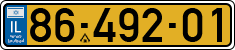 License plate of Israel, Regular plates