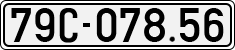 License plate of Vietnam, Cars