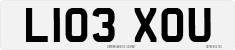 License plate of the United Kingdom, 1983 year system