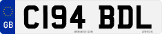 License plate of the United Kingdom, 1983 year system