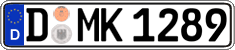 German license plate, Regular plates