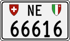 License plate of Switzerland, Cars