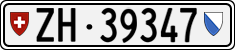 License plate of Switzerland, Cars