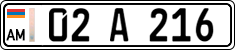 License plate of Armenia, Privately owned trailers