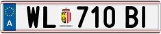 License plate of Austria, Regular plates