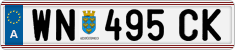 License plate of Austria, Regular plates