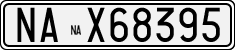 License plate of Italy, Cars (1927 year series)