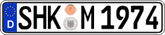 German license plate, Regular plates