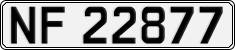 License plate of Norway, Cars