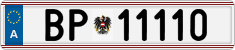 License plate of Austria, Official services and consulates