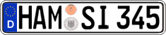 German license plate, Regular plates
