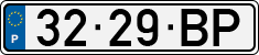 License plate of Portugal, Regular plates