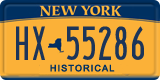 New York, Specialty plates (AB-12345)
