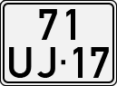 License plate of Portugal, Regular plates