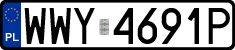 License plates of Poland, Regular car plates