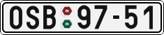 License plate of the Czech Republic, Cars (1960)